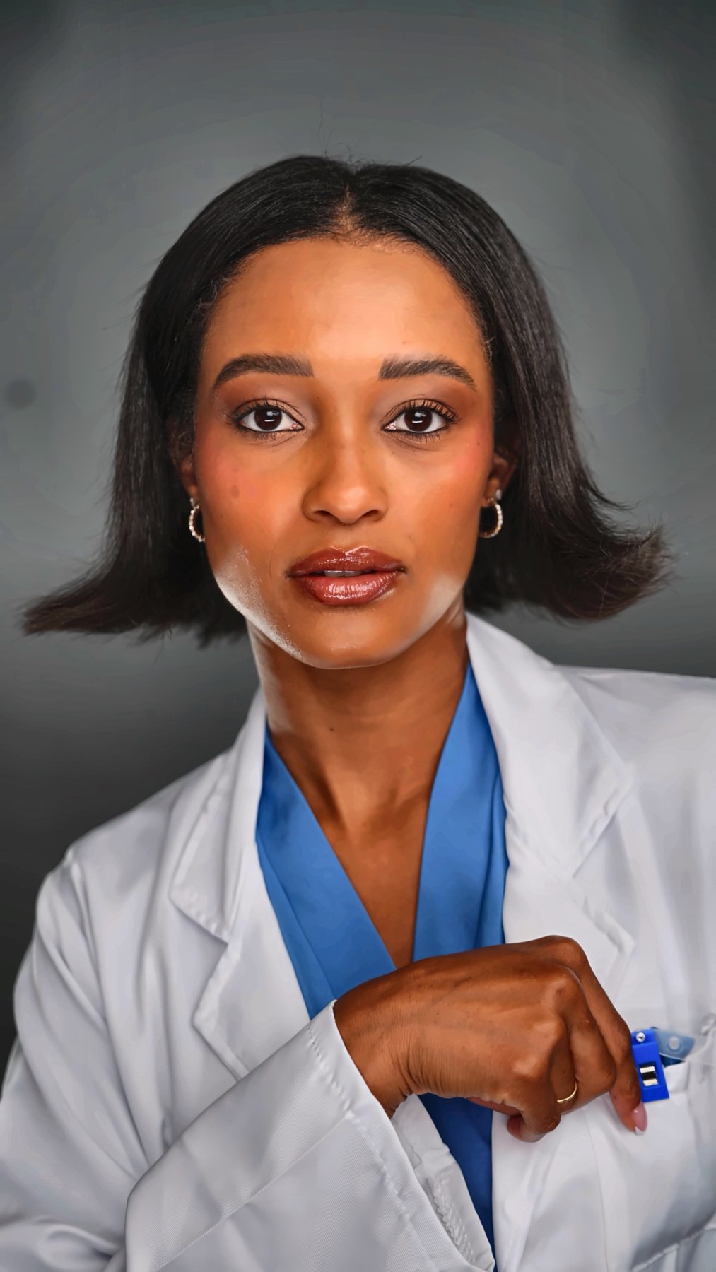 Doctor in lab coat